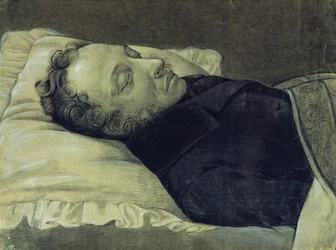 Portrait of Alexander Pushkin on His Deathbed